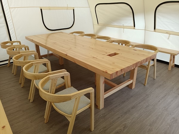 三门峡胶合木会议桌、茶台